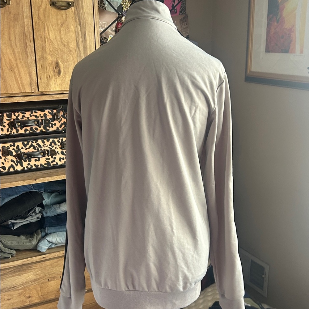 Adidas Light Gray Track Jacket - Medium - image 4